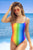 Mapale 6622 One Piece Swimsuit Color Rainbow Prints