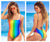 Mapale 6622 One Piece Swimsuit Color Rainbow Prints
