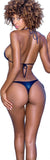 Mapale 6655 Ribbed Bikini Color Shimmery Blue