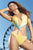 Mapale 6689 Ribbed Monokini Color Printed