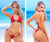 Mapale 67005 Two Piece Swimsuit Color Red