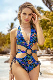 Mapale 67034 Monokini Color Tropical Print