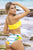 Mapale 67037 Reversible Two Piece Swimsuit Color Yellow-Citrus Print