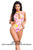 Mapale 67043 One Piece Swimsuit Color Retro Print