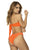 Mapale 67057 Ribbed Bandeau Monokini Color Bright Orange