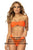 Mapale 67057 Ribbed Bandeau Monokini Color Bright Orange