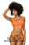 Mapale 67058 Ribbed Two Piece Swimsuit Color Bright Orange