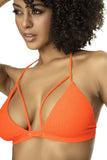 Mapale 67059 Ribbed Two Piece Swimsuit Color Bright Orange