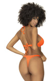 Mapale 67059 Ribbed Two Piece Swimsuit Color Bright Orange