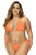 Mapale 67060X Ribbed Two Piece Swimsuit Color Bright Orange