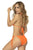 Mapale 67060 Ribbed Two Piece Swimsuit Color Bright Orange