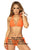 Mapale 67060 Ribbed Two Piece Swimsuit Color Bright Orange
