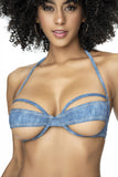 Mapale 67080 Underwired Two Piece Swimsuit Color Blue Chambray