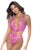 Mapale 67108 One Piece Swimsuit Color Pink Lace Summer