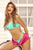 Mapale 67132 Two Piece Swimsuit Color Gloss Turquoise