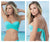 Mapale 6848 Multipurpose Wrap Swimsuit Top with Molded Cup Color Aqua