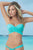 Mapale 6848 Multipurpose Wrap Swimsuit Top with Molded Cup Color Aqua