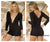 Mapale 7223 Long Sleeve Sleep Romper Color Black