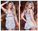 Mapale 7325 Sleep Chemise Color White Prints