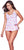 Mapale 7337 Top and Cheeky Bottoms Pajama Set Color White-Red