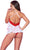 Mapale 7337 Top and Cheeky Bottoms Pajama Set Color White-Red