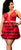 Mapale 7386X Two in One Babydoll and Two Piece Set Color Red