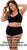 Mapale 7389X Two Piece Pajama Set. Top and Shorts Color Black