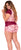 Mapale 7414X Two Piece Pajama Set. Top and Shorts Color Rose-Burgundy