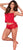 Mapale 7416 Two Piece Pajama Set. Top and Shorts Color Red