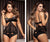 Mapale 7436 Babydoll and Two Piece Set Color Black