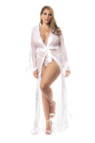 Mapale 7483X Long Robe Color White