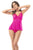 Mapale 7484 Babydoll with Matching G-String Color Hot Pink