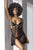 Mapale 7485 Babydoll with Matching G-String Color Black
