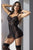 Mapale 7488 Babydoll with Matching G-String Color Black