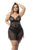 Mapale 7489X Two-in-One Babydoll and Two Piece Set Color Black