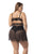 Mapale 7489X Two-in-One Babydoll and Two Piece Set Color Black