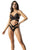 Mapale 7489 Two-in-One Babydoll and Two Piece Set Color Black