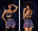 Mapale 7496 Babydoll Three Piece Set Color Dream Flower Print