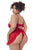 Mapale 7507X Babydoll with matching G-String Color Red