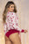 Mapale 7530 Long Sleeve Sleep Romper Color Holiday Print