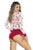 Mapale 7530 Long Sleeve Sleep Romper Color Holiday Print