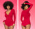 Mapale 7537 Long Sleeve Sleep Romper Color Red