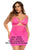 Mapale 7542X Arcadia 2 in 1 Babydoll Plus Color Hot Pink