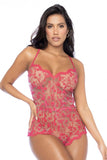 Mapale 7543 Romper-Babydoll Color Cherry