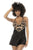 Mapale 7545 Laurel Babydoll Color Nude-Black