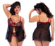 Mapale 7560X Babydoll Color Black-Red