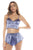 Mapale 7581 Two Piece Pajama Set Color Sparkling Steele Blue