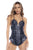 Mapale 7586 Sleep Romper Color Sapphire Blue Prints