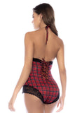 Mapale 7590 Sleep Romper Color Red Plaid