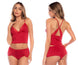 Mapale 7593 Two Piece Pajama Set Color Red